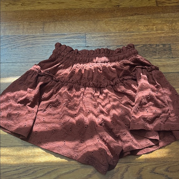 ASOS Textured Shorts in Rust - Picture 3 of 3